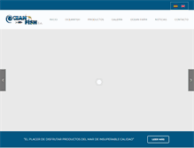 Tablet Screenshot of oceanfish.com.ec